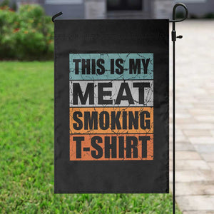 Retro BBQ Smoker This is My Meat Smoking Garden Flag TS10 Print Your Wear