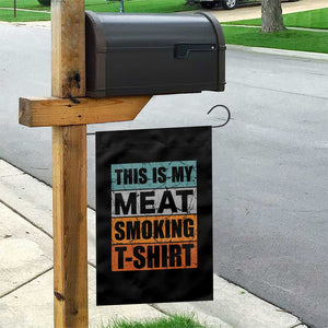Retro BBQ Smoker This is My Meat Smoking Garden Flag TS10 Print Your Wear