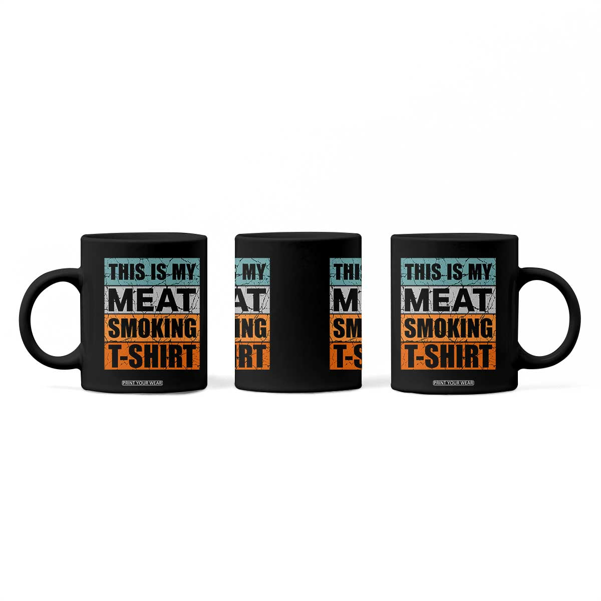Retro BBQ Smoker This is My Meat Smoking Coffee Mug TS10 Print Your Wear