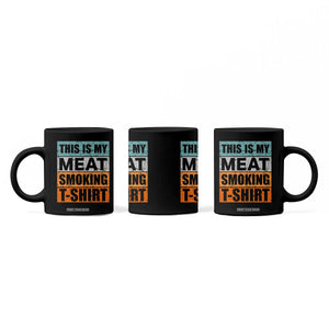Retro BBQ Smoker This is My Meat Smoking Coffee Mug TS10 Print Your Wear
