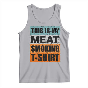 Retro BBQ Smoker This is My Meat Smoking Tank Top TS10 Athletic Heather Print Your Wear
