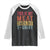 Vintage BBQ This Is My Meat Smoking Raglan Shirt TS10 Black White Print Your Wear