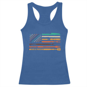 BBQ Racerback Tank Top With American Flag Brisket Butts Ribs and Freedom Grilling Gifts TS10 Royal Blue Print Your Wear