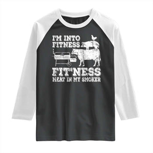 Funny BBQ Raglan Shirt Meat Smoking Barbeque Griller Grilling Gifts TS10 Black White Print Your Wear