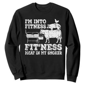 Funny BBQ Sweatshirt Meat Smoking Barbeque Griller Grilling Gifts TS10 Black Print Your Wear