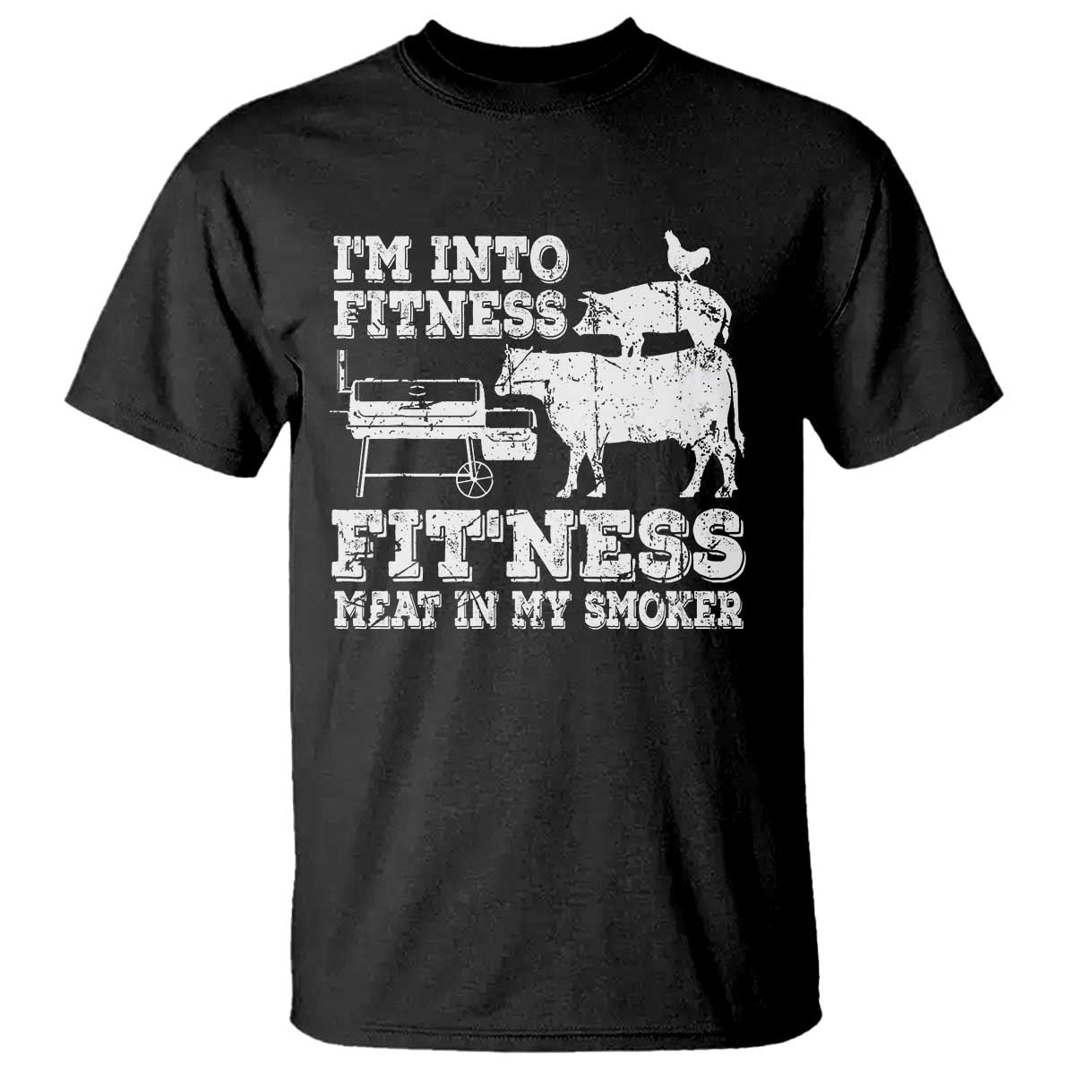 Funny BBQ T Shirt Meat Smoking Barbeque Griller Grilling Gifts TS10 Black Print Your Wear