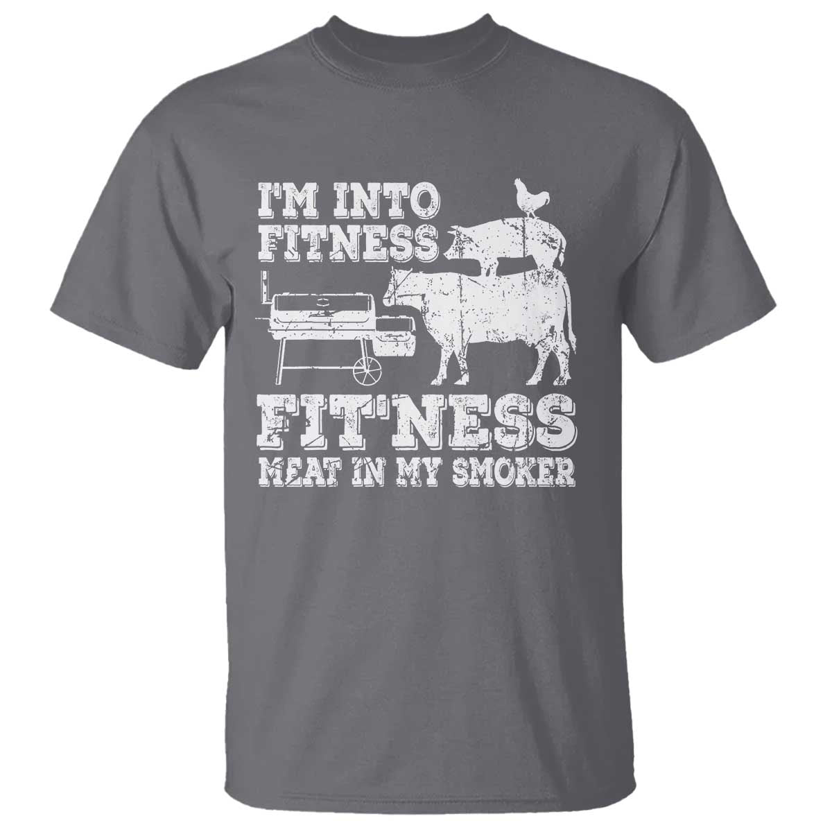 Funny BBQ T Shirt Meat Smoking Barbeque Griller Grilling Gifts TS10 Charcoal Print Your Wear