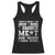 BBQ Racerback Tank Top I Smoke Meat And I Know Things Funny Saying TS10 Black Print Your Wear