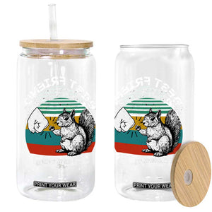 Squirrel Lover Glass Can Funny Vintage Squirrel Gift Best Friend For Life TS10 Print Your Wear