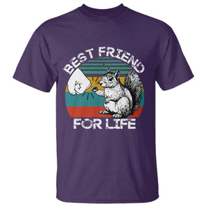 Squirrel Lover T Shirt Funny Vintage Squirrel Gift Best Friend For Life TS10 Purple Print Your Wear