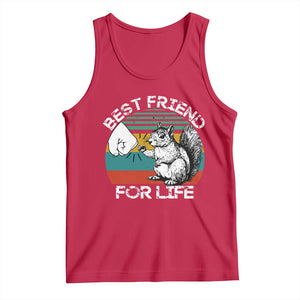Squirrel Lover Tank Top Funny Vintage Squirrel Gift Best Friend For Life TS10 Red Print Your Wear