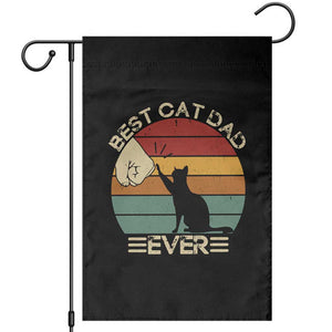 Best Cat Dad Ever Garden Flag Funny Cat Lover Gift Fathers Day TS10 Black Print Your Wear