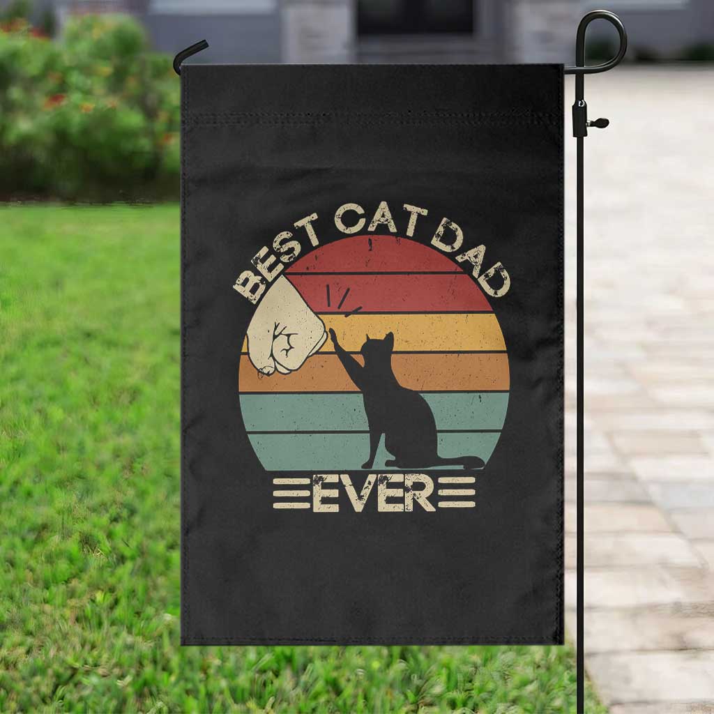 Best Cat Dad Ever Garden Flag Funny Cat Lover Gift Fathers Day TS10 Print Your Wear
