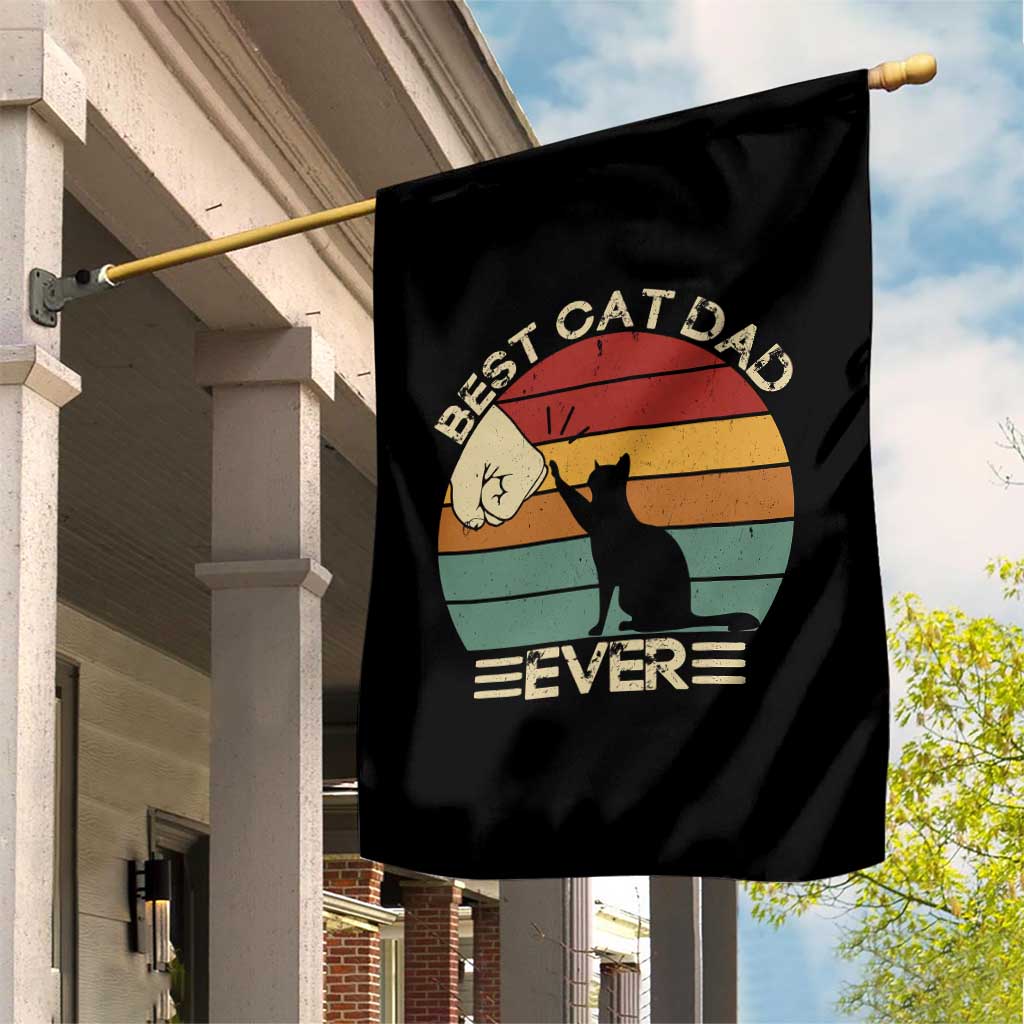 Best Cat Dad Ever Garden Flag Funny Cat Lover Gift Fathers Day TS10 Print Your Wear