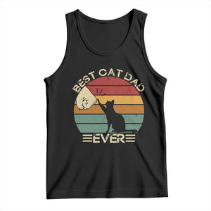 Best Cat Dad Ever Tank Top Funny Cat Lover Gift Fathers Day TS10 Black Print Your Wear