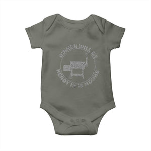 BBQ Baby Onesie Dinner Will Be Ready in 18 Hours Meat Smoker TS10 Military Green Print Your Wear