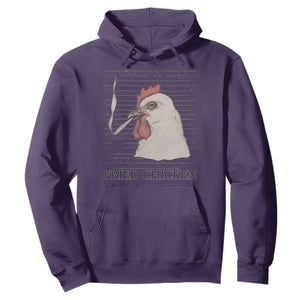 Fried Chicken 420 Hoodie Funny Weed Stoner Cannabis TS10 Purple Print Your Wear