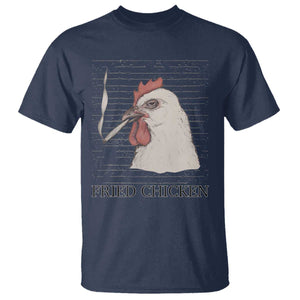 Fried Chicken 420 T Shirt Funny Weed Stoner Cannabis TS10 Navy Print Your Wear