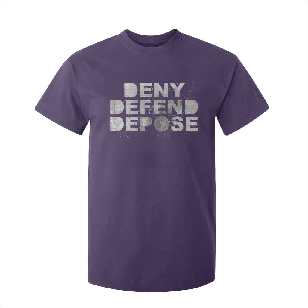 Deny Defend Depose T Shirt For Kid Unisex Classic TS10 Purple Print Your Wear