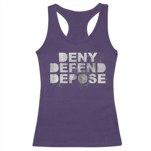 Deny Defend Depose Racerback Tank Top Unisex Classic TS10 Purple Print Your Wear