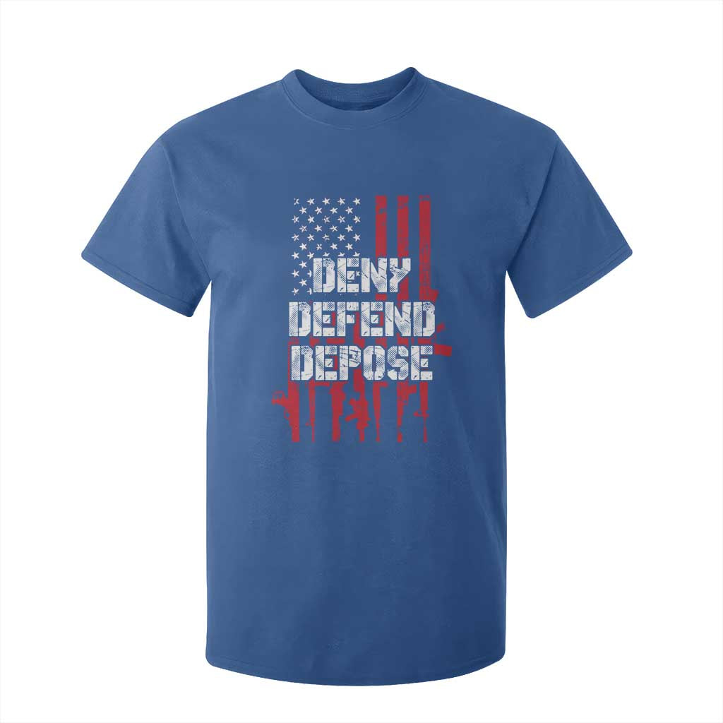 Deny Defend Depose T Shirt For Kid Guns American Flag TS10 Royal Blue Print Your Wear