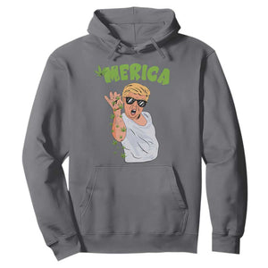 Trump Bae Smoking Weed Cannabis Hoodie Merica Funny Marijuana Bud Stoner 420 Gift TS10 Charcoal Print Your Wear