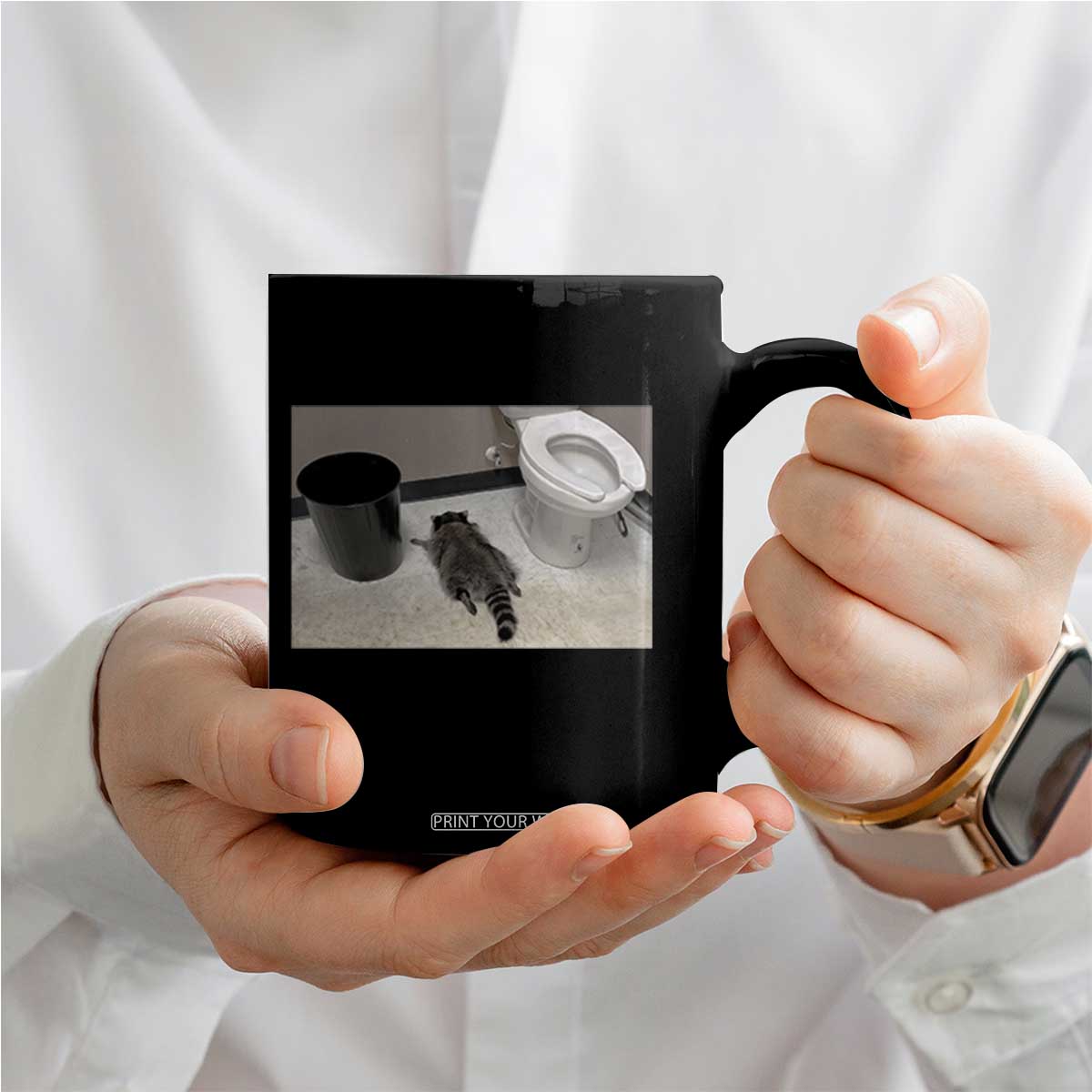 Funny Drunk Raccoon Coffee Mug Vintage Liquor Store Trash Panda Memes TS10 Print Your Wear
