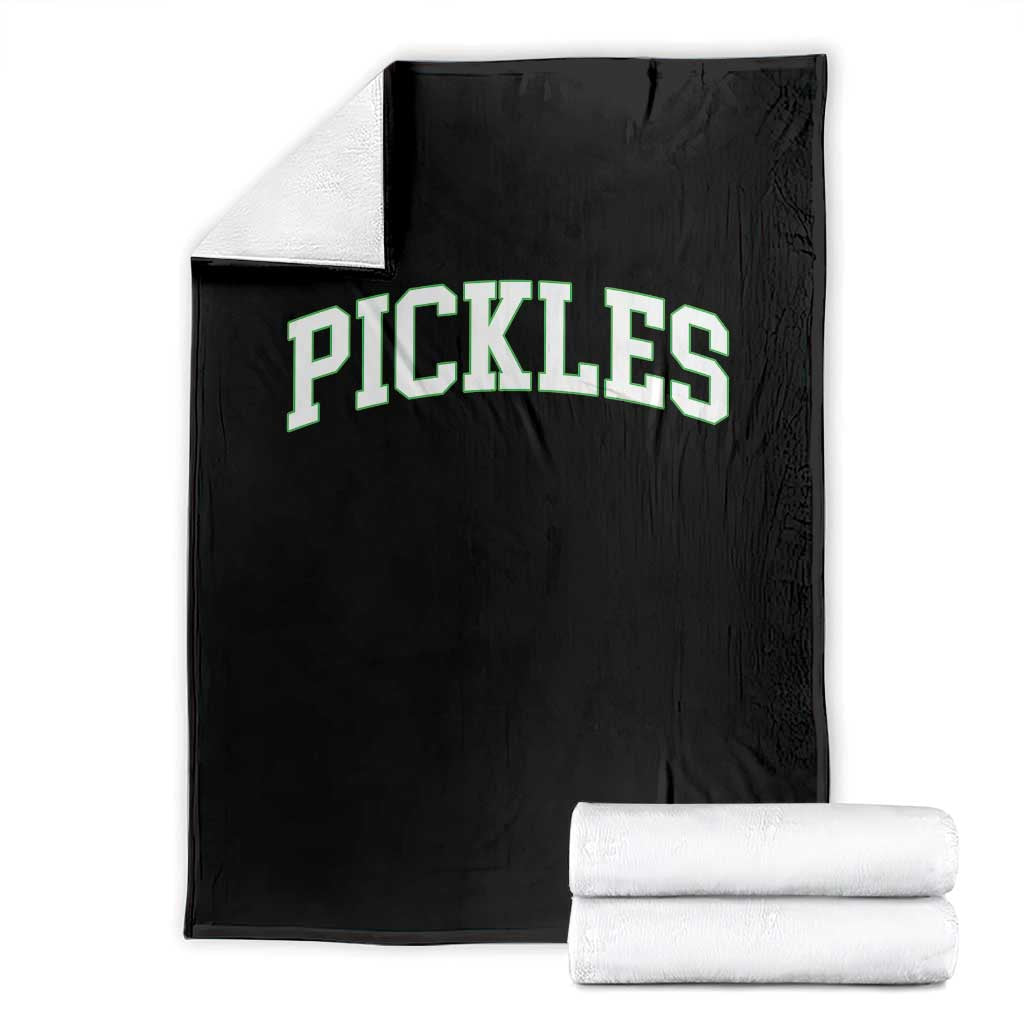Vintage Pickle Throw Blanket Canning Season Pickle Lover Vintage Sports Style 80s 90s Gifts TS10 Black Print Your Wear