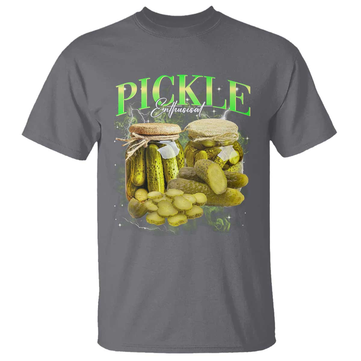 Pickle Lovers T Shirt Retro Pickle Enthusiast Vintage 90s Graphic TS10 Charcoal Print Your Wear