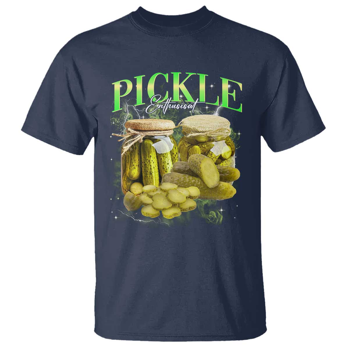Pickle Lovers T Shirt Retro Pickle Enthusiast Vintage 90s Graphic TS10 Navy Print Your Wear