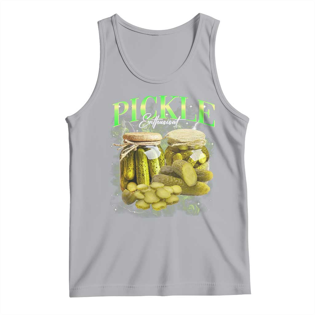 Pickle Lovers Tank Top Retro Pickle Enthusiast Vintage 90s Graphic TS10 Athletic Heather Print Your Wear