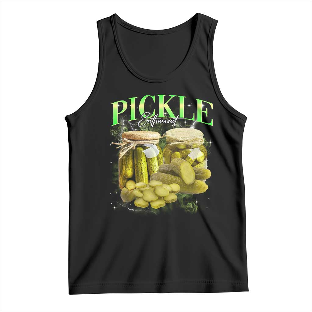 Pickle Lovers Tank Top Retro Pickle Enthusiast Vintage 90s Graphic TS10 Black Print Your Wear