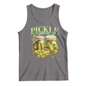 Pickle Lovers Tank Top Retro Pickle Enthusiast Vintage 90s Graphic TS10 Deep Heather Print Your Wear