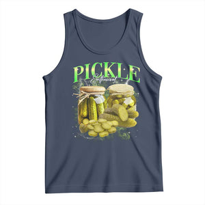 Pickle Lovers Tank Top Retro Pickle Enthusiast Vintage 90s Graphic TS10 Navy Print Your Wear