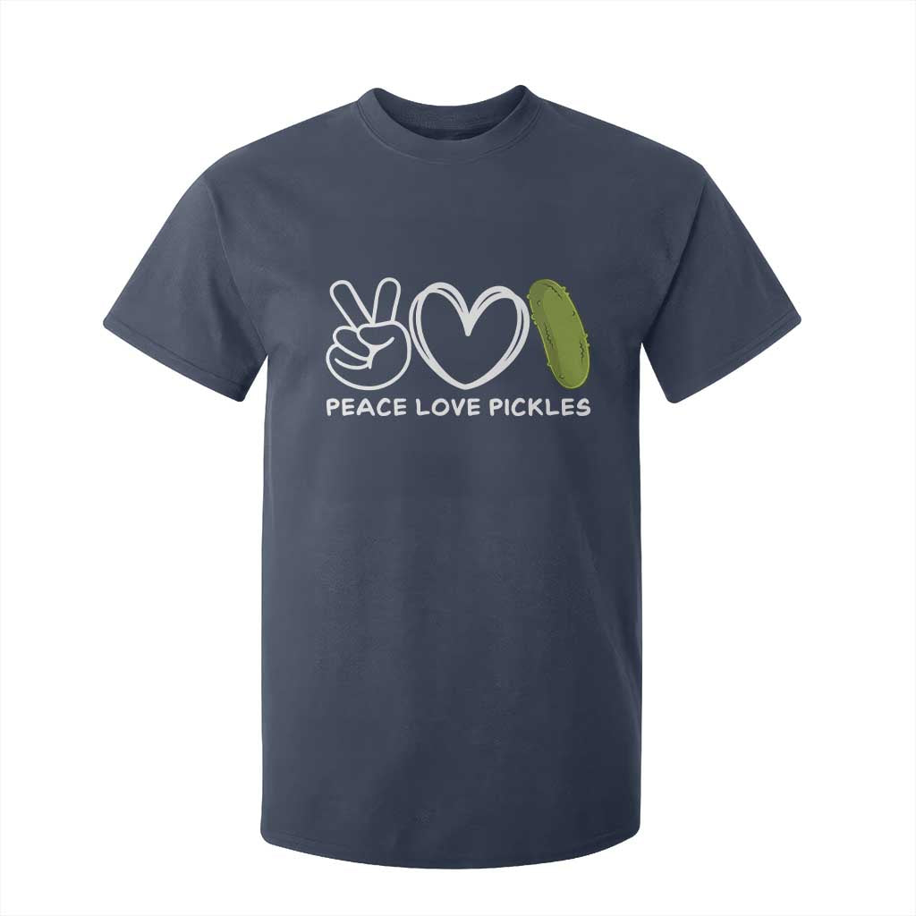 Peace Love Pickles T Shirt For Kid TS10 Navy Print Your Wear