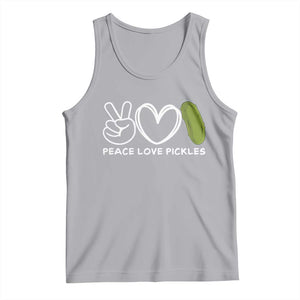 Peace Love Pickles Tank Top TS10 Athletic Heather Print Your Wear