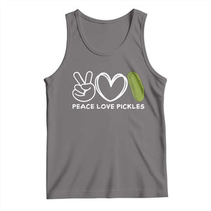 Peace Love Pickles Tank Top TS10 Deep Heather Print Your Wear