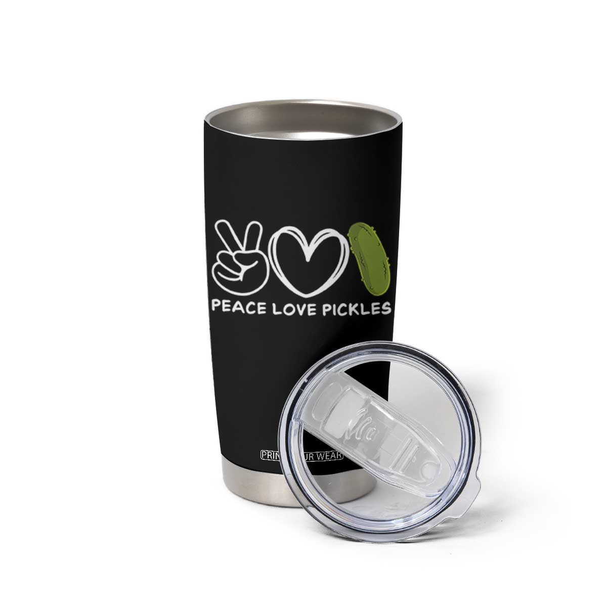 Peace Love Pickles Tumbler Cup TS10 Print Your Wear