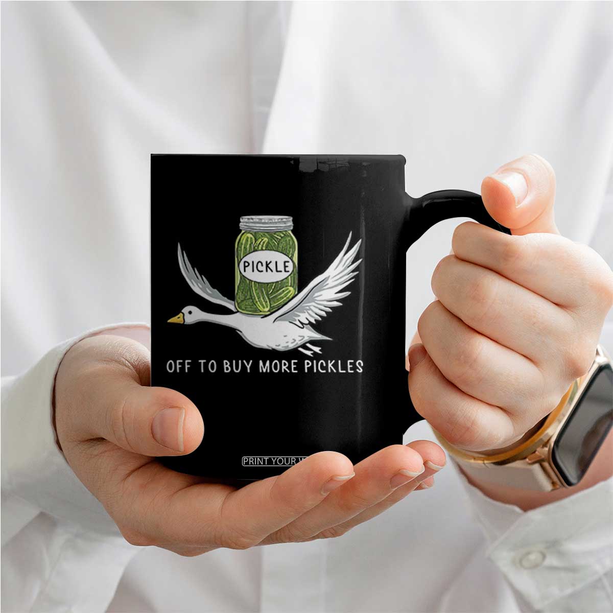Silly Goose Pickle Lovers Coffee Mug Off To Buy More Pickles TS10 Print Your Wear