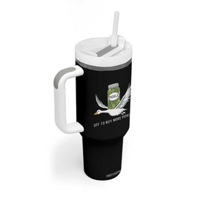 Silly Goose Pickle Lovers Tumbler With Handle Off To Buy More Pickles TS10 Print Your Wear