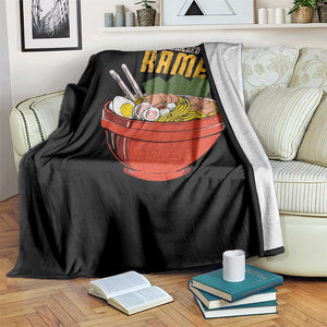 Powered by Ramen Throw Blanket Japanese Love Anime Noodles TS10 Print Your Wear