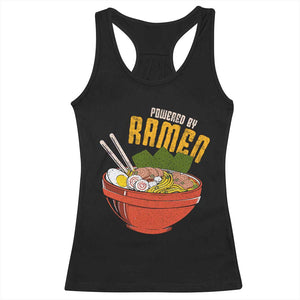 Powered by Ramen Racerback Tank Top Japanese Love Anime Noodles TS10 Black Print Your Wear