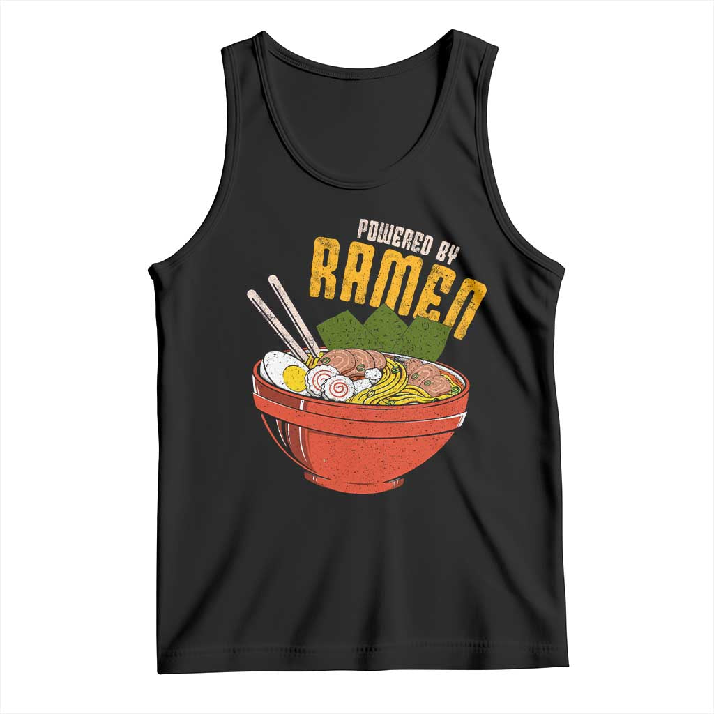 Powered by Ramen Tank Top Japanese Love Anime Noodles TS10 Black Print Your Wear