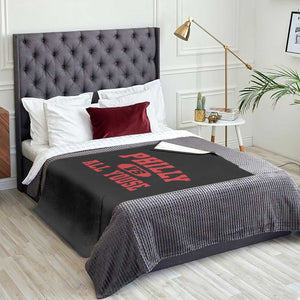 Philly Vs All Youse Throw Blanket Vintage Funny Philadelphia Slang Red TS10 Print Your Wear