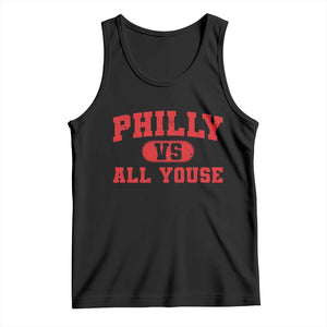 Philly Vs All Youse Tank Top Vintage Funny Philadelphia Slang Red TS10 Black Print Your Wear