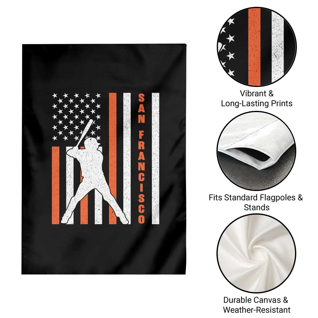 Retro San Francisco Garden Flag Cool Distressed Baseball Fans SF USA Flag TS10 Print Your Wear