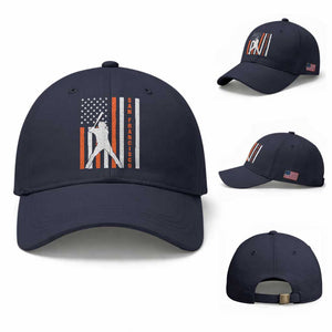 Retro San Francisco Baseball Cap Cool Distressed Baseball Fans SF USA Flag TS10 Baseball Cap Universal Fit Navy Print Your Wear