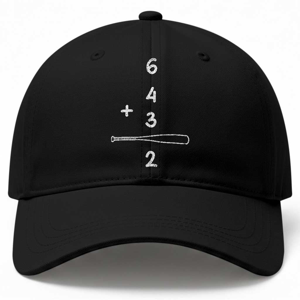 Double Play Baseball Cap 6 4 3 2 Vintage Baseball Bat Softball Player TS10 Print Your Wear
