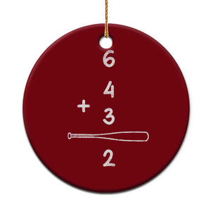 Double Play Ceramic Ornament 6 4 3 2 Vintage Baseball Bat Softball Player TS10 1pc Red Print Your Wear
