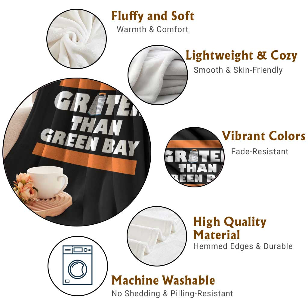 BF Game Day Throw Blanket Funny Grater Than GB Foolball Fans TS10 Print Your Wear